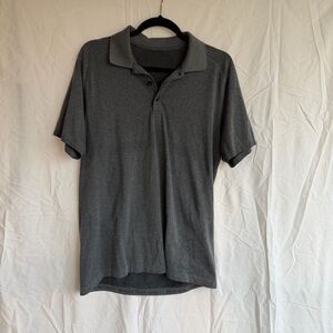 Lululemon Men's Gray Polo Shirt - L